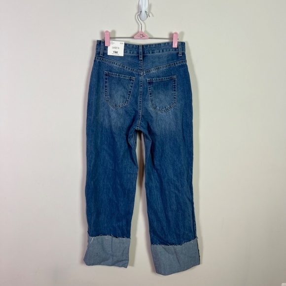 YMI Women’s Dixie Fit High Rise Wide Leg Mega Cuff Denim Jeans NWT - Picture 5 of 9